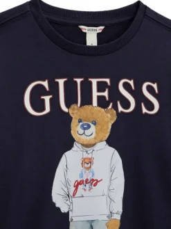 Guess Bluza L6YQ07 K4049 Granatowy Regular Fit