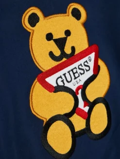 Guess Bluza N0BQ09 K97E0 Granatowy Regular Fit