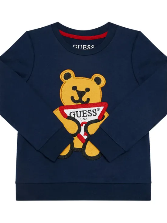 Guess Bluza N0BQ09 K97E0 Granatowy Regular Fit