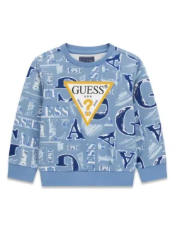 Guess Bluza N6BQ02 K6111 Niebieski jasny Regular Fit