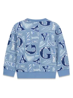 Guess Bluza N6BQ02 K6111 Niebieski jasny Regular Fit