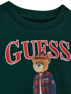 Guess Bluza N6BQ03 K6112 Zielony ciemny Regular Fit