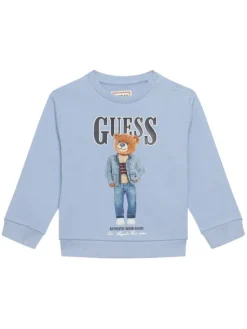 Guess Bluza N6RQ03 KAD74 Błękitny Regular Fit