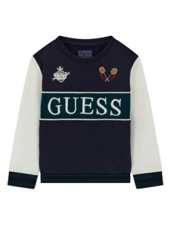 Guess Bluza N6YQ08 K4101 Granatowy Regular Fit