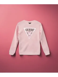 Guess Bluzka J74Q10 KAUG0 Różowy Regular Fit