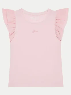 Guess Bluzka K5RI22 K6YW4 Różowy Regular Fit