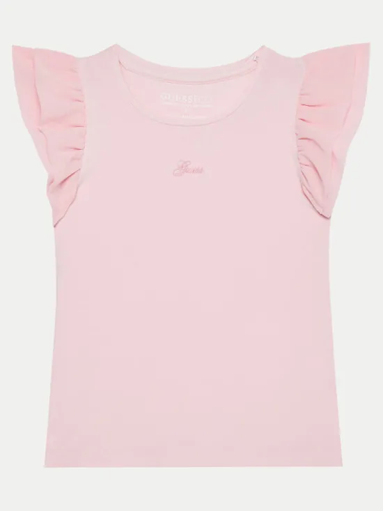 Guess Bluzka K5RI22 K6YW4 Różowy Regular Fit