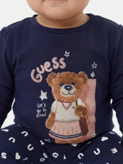 Guess Bluzka K6YI11 K3676 Granatowy Regular Fit