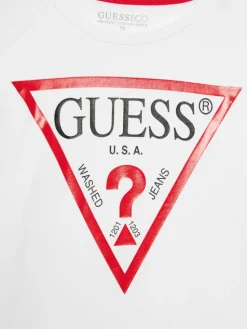 Guess Bluzka L84I29 K8HM0 Biały Regular Fit