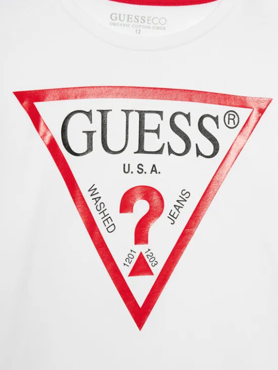 Guess Bluzka L84I29 K8HM0 Biały Regular Fit