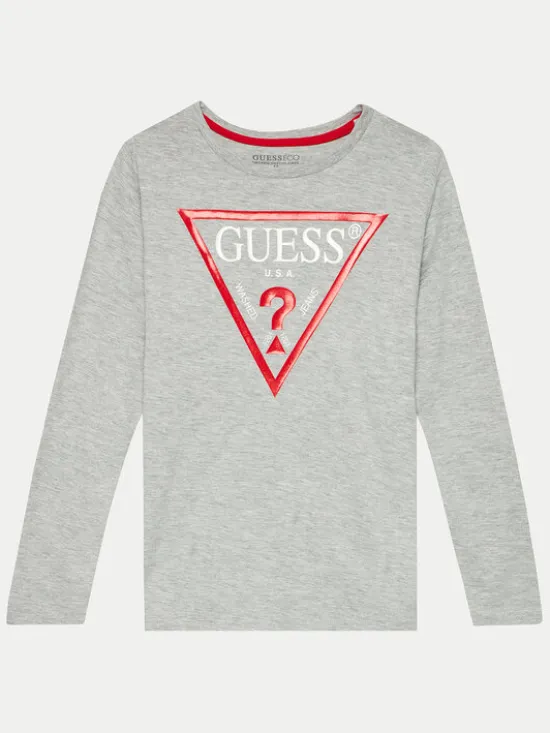 Guess Bluzka L84I29 K8HM0 Szary Regular Fit