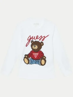 Guess Bluzka L5RI32 K8HM4 Biały Regular Fit