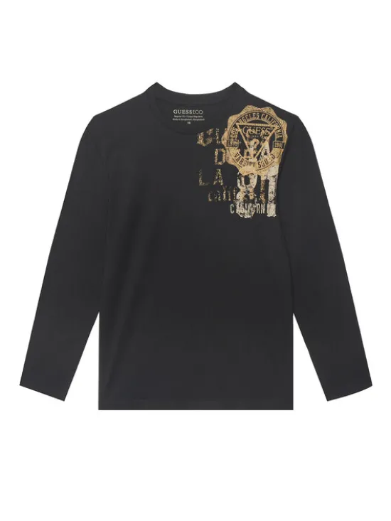 Guess Bluzka L6YI04 4K3709 Czarny Regular Fit