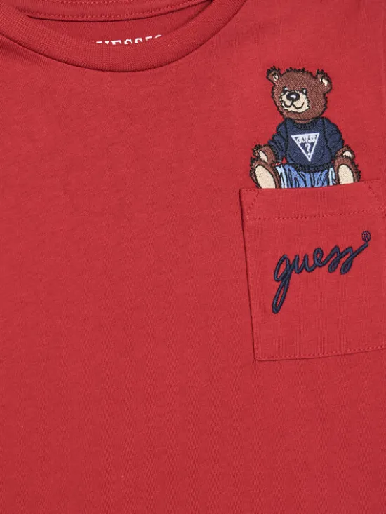 Guess Bluzka N4BI06 I3Z14 Czerwony Regular Fit
