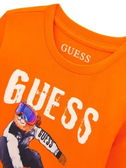 Guess Bluzka N6BI04 K5854 Pomarańczowy Regular Fit