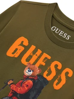 Guess Bluzka N6BI04 K5854 Zielony Regular Fit