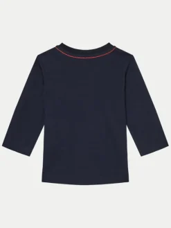 Guess Bluzka N84I24 K8HM0 Granatowy Regular Fit