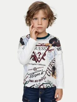 Guess Bluzka N6YI22 K3878 Biały Regular Fit