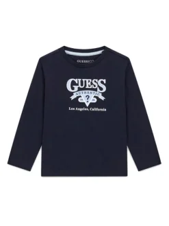 Guess Bluzka N6YI12 K3800 Granatowy Regular Fit