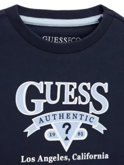 Guess Bluzka N6YI12 K3800 Granatowy Regular Fit