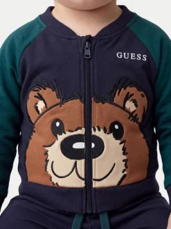Guess Dres I6YG09 K4032 Granatowy Regular Fit