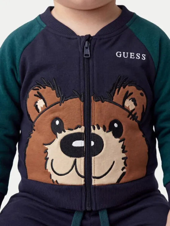 Guess Dres I6YG09 K4032 Granatowy Regular Fit