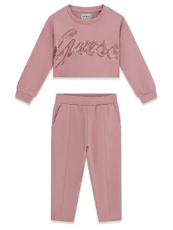 Guess Dres K6YG06 K4423 Różowy Regular Fit