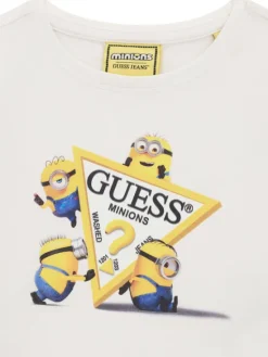 Guess Jeans T-Shirt K6YI28 K6650 Biały Regular Fit