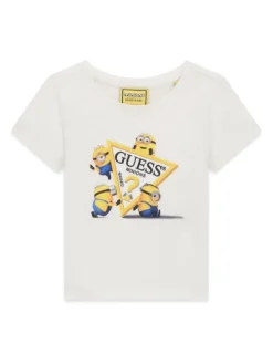 Guess Jeans T-Shirt K6YI28 K6650 Biały Regular Fit