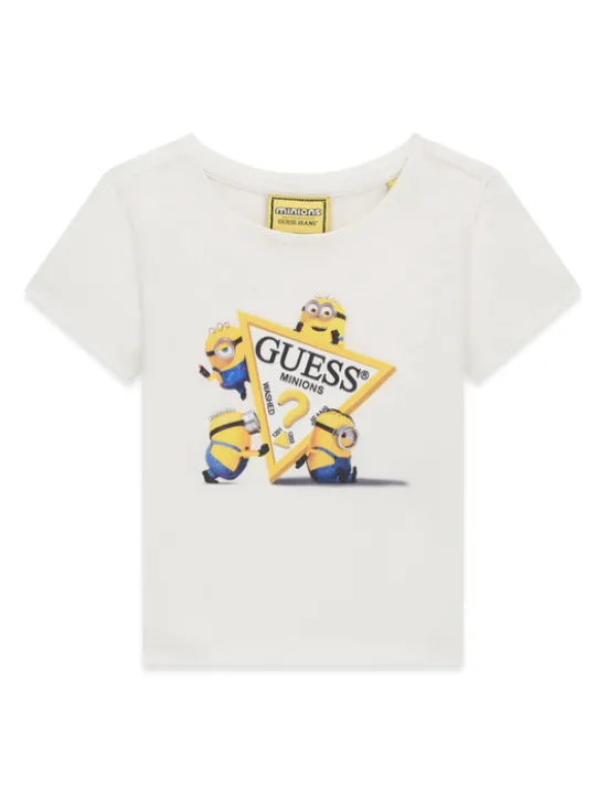 Guess Jeans T-Shirt K6YI28 K6650 Biały Regular Fit