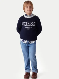 Guess Jeansy L6RA01 D58M2 Niebieski Straight Fit