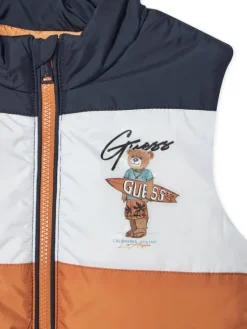 Guess Kamizelka N6GL02 WCFM2 Granatowy Regular Fit