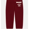 Guess Kids Spodnie materiałowe 184855 Czerwony Regular Fit