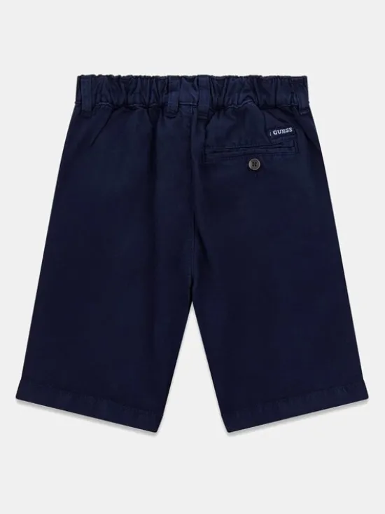 Guess Kids Spodnie materiałowe 172557 Niebieski Regular Fit