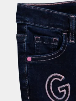 Guess Kids Spodnie materiałowe 183394 Niebieski Regular Fit
