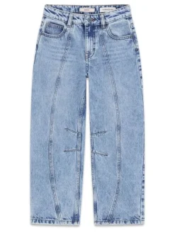 Guess Kids Spodnie materiałowe 183119 Niebieski Regular Fit
