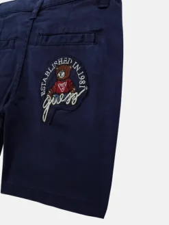 Guess Kids Spodnie materiałowe 173507 Niebieski Regular Fit