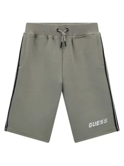 Guess Kids Spodnie materiałowe 173283 Zielony Regular Fit