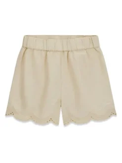 Guess Kids Spodnie materiałowe 182553 Beżowy Regular Fit