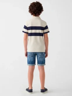 Guess Kids Spodnie materiałowe 181436 Niebieski Regular Fit