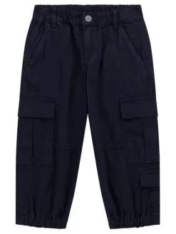 Guess Kids Spodnie materiałowe 174589 Niebieski Regular Fit
