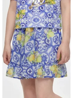 Guess Kids Spodnie materiałowe 181318 Kolorowy Regular Fit
