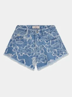 Guess Kids Spodnie materiałowe 181655 Niebieski Regular Fit