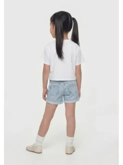 Guess Kids Spodnie materiałowe 181424 Niebieski Regular Fit