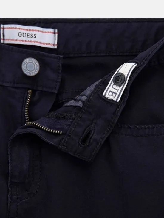 Guess Kids Spodnie materiałowe 173277 Niebieski Classic Fit