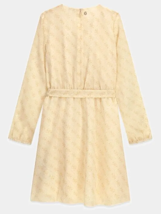 Guess Kids Sukienka codzienna 180834 Beżowy Classic Fit