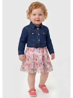 Guess Kids Sukienka codzienna 183396 Niebieski Classic Fit