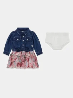 Guess Kids Sukienka codzienna 183319 Niebieski Classic Fit