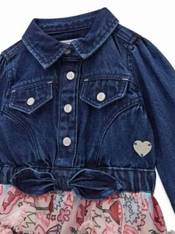 Guess Kids Sukienka codzienna 183319 Niebieski Classic Fit