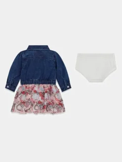 Guess Kids Sukienka codzienna 183319 Niebieski Classic Fit